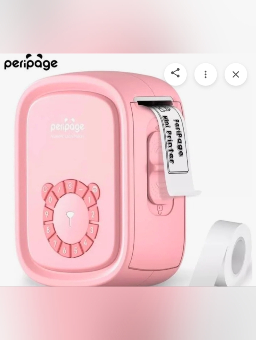 P10Pro Label Maker - Pink - Picture 1 of 10